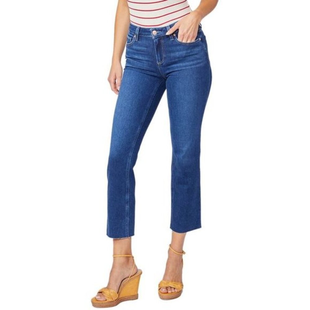 Paige Denim Amber Crop Raw Hem Jean Size 25